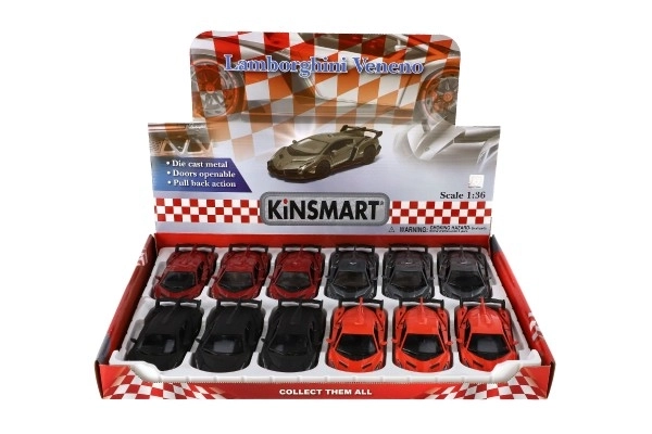 Auto Kinsmart Lamborghini Veneno metal/plastik 13cm z funkcją cofania