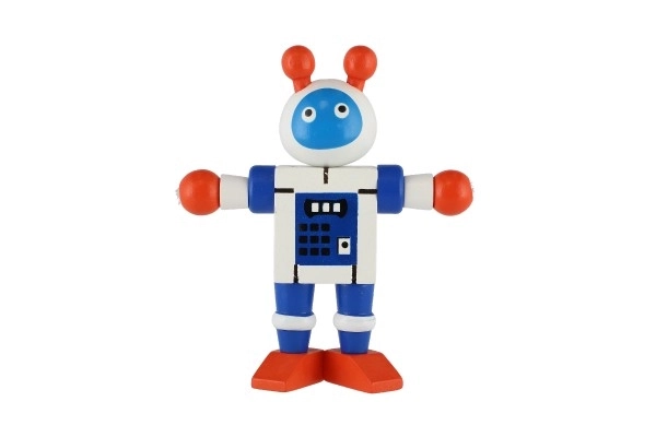 Robot drewniany 12cm od 18 miesięcy - 1 sztuka