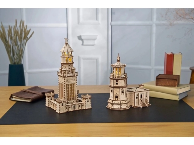 Ugears 3D drewniane mechaniczne puzzle Latarnia Aleksandryjska