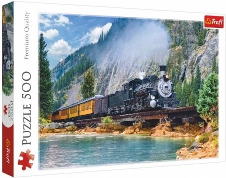 Puzzle Górski Pociąg 500 elementów Trefl