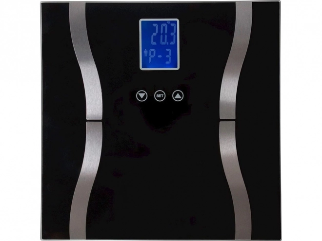 Analityczna 180kg szklana waga łazienkowa z ekranem LCD