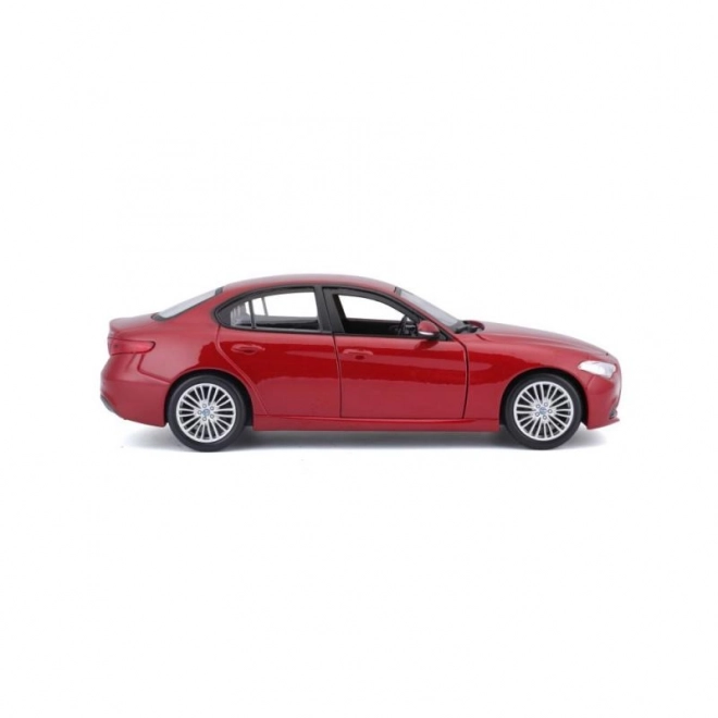 Bburago 1:24 Alfa Romeo Giulia (2016) Metallic czerwony 18-21080