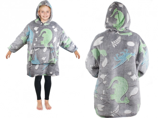 Świecąca bluza z dinozaurami dla dzieci