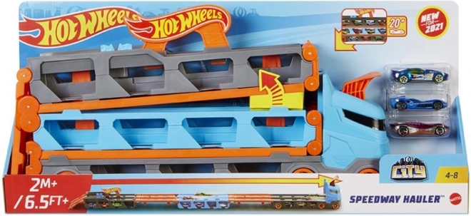 Wyścigowy transporter 2 w 1 HOT WHEELS
