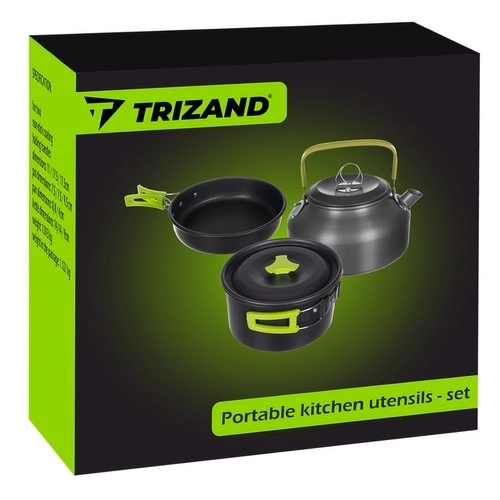 Zestaw naczyń turystycznych Trizand 18 szt.