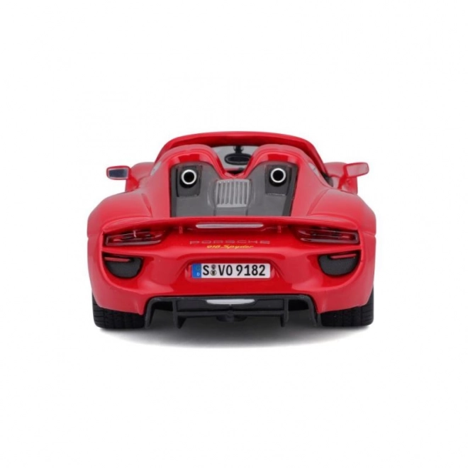 Metalowy samochodzik Porsche 918 Spyder czerwony