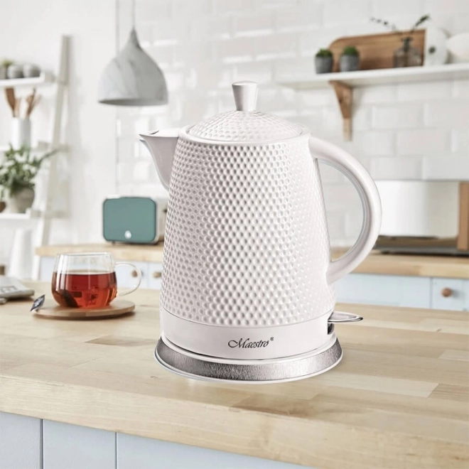 Ceramiczny czajnik elektryczny 1,5l 1500W MR-069-BIAŁY