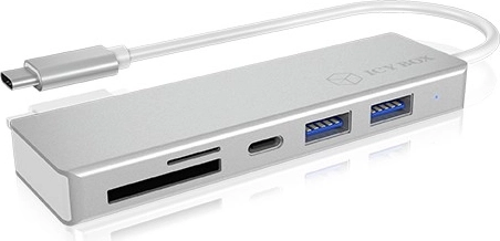 Hub ICY BOX USB‑C z 3 portami USB i czytnikiem kart