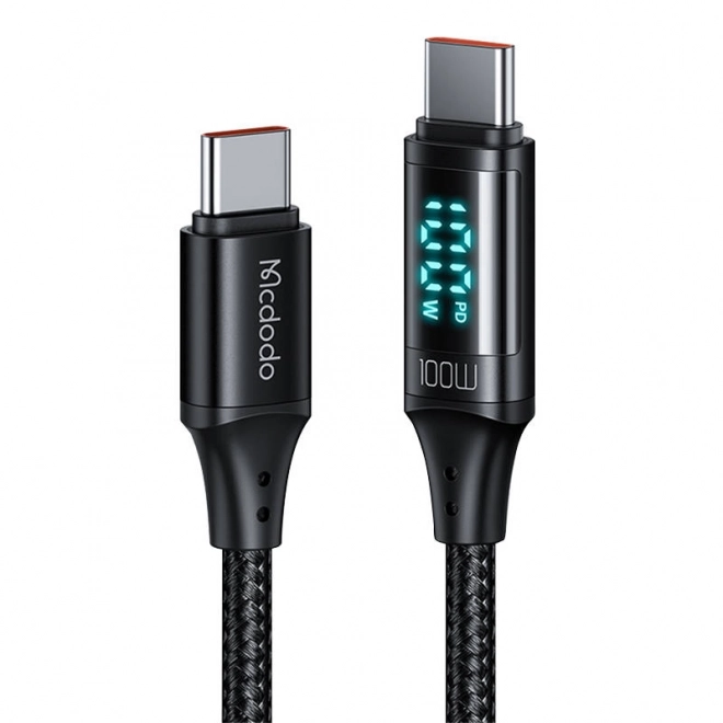 Kabel Mcdodo CA-1100 USB-C do USB-C, 100 W, 1,2 m (czarny)