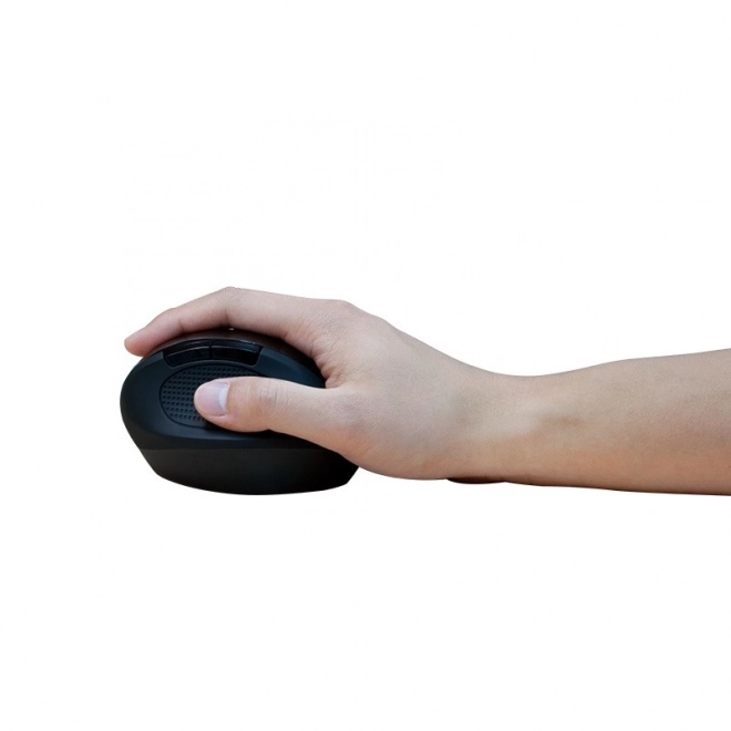 Ergonomiczna bezprzewodowa mysz optyczna 2.4GHz 1600dpi czarna