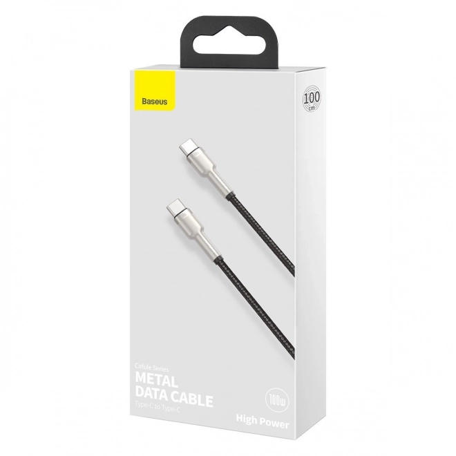 USB-C kabel Baseus 100W, 1m, czarny