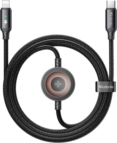 Mcdodo 2w1 USB-C na Lightning kabel i ładowarka do Apple Watch 36W, 1,5 m