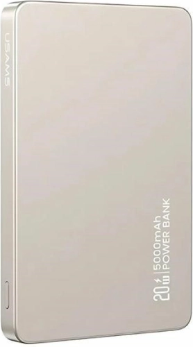 Bezprzewodowy powerbank 5000 mAh z magnetycznym mocowaniem MagSafe, 20W PD, tytanowy