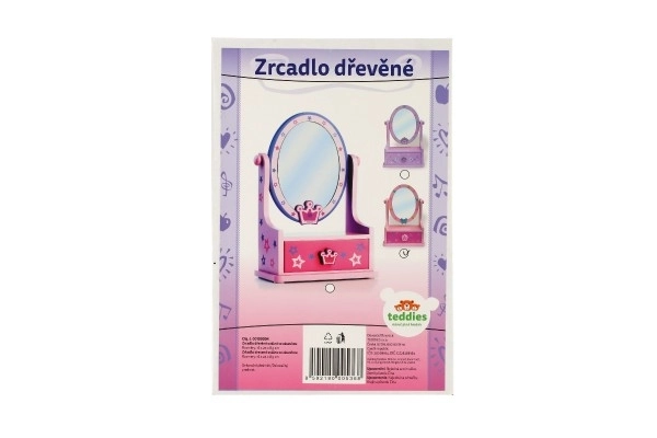 Dziecięce lustro z szkatułką na biżuterię