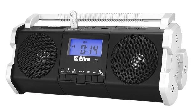 Radio Maja czarno-srebrne