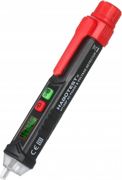 Bezkontaktowy próbnik napięcia HABOTEST HT100P z LCD i latarką