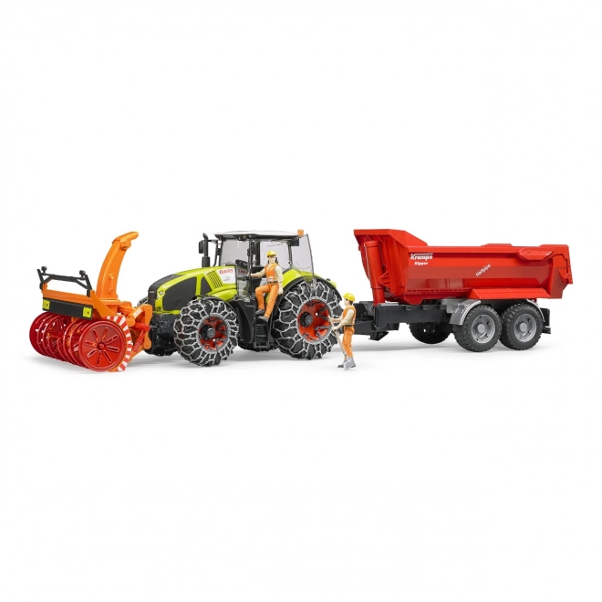 Bruder Traktor Class Axion 950 z odśnieżarką