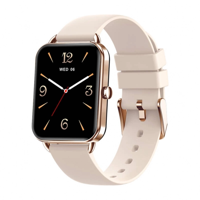 Praktyczne smartwatch Colmi P20 w złotym kolorze