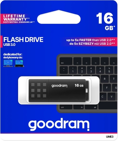 Pamięć USB 16 GB GOODRAM UME3 (USB 3.0) czarna