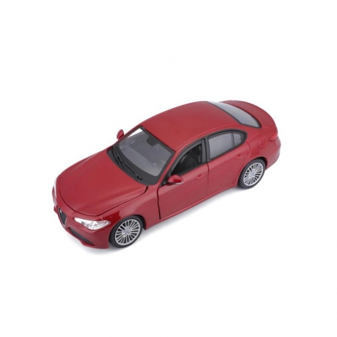 Bburago 1:24 Alfa Romeo Giulia (2016) Metallic czerwony 18-21080