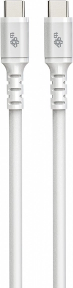 USB-C – USB-C silikonowy kabel 1 m biały