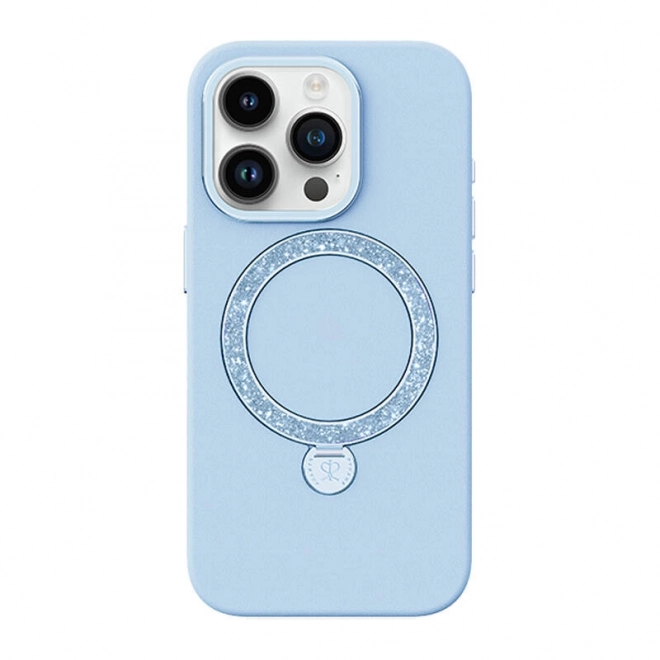 etui na telefon Joyroom Dancing Circle dla iPhone 15 Pro niebieskie