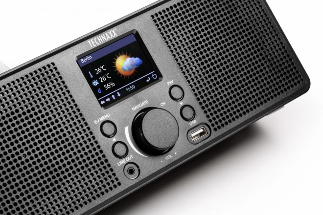 Radio internetowe Technaxx z głośnikami stereo 2x2W i WiFi