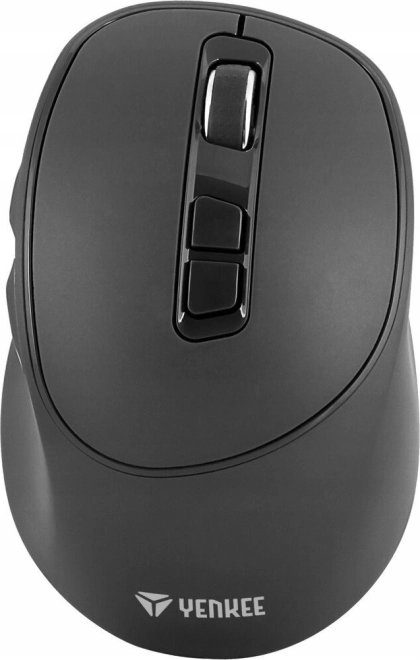 Bezprzewodowa mysz 2,4 GHz z cichymi przełącznikami i ładowaniem USB‑C – czarna