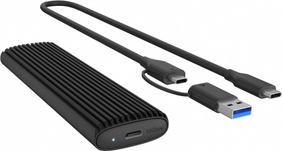 Icy Box IB-1808MCT-CU31 zewnętrzna obudowa dla SSD M.2 NVMe i SATA USB-C 10 Gb/s