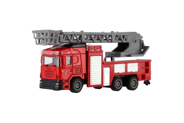 Auto strażacy plastik 13-16cm z powrotnym naciągiem 3 rodzaje 12szt w pudełku