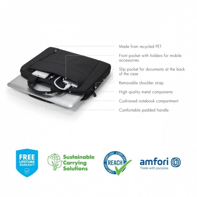 Eco Slim Case BASE 15-15.6 cali czarna