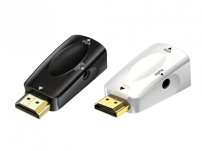 Konwerter z HDMI na VGA z wyjściem audio