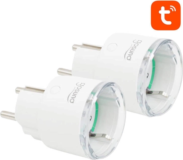 Inteligentne gniazdko Wi‑Fi z pomiarem zużycia GOSUND SP111 3680 W 16 A – Tuya, zestaw 2‑pak