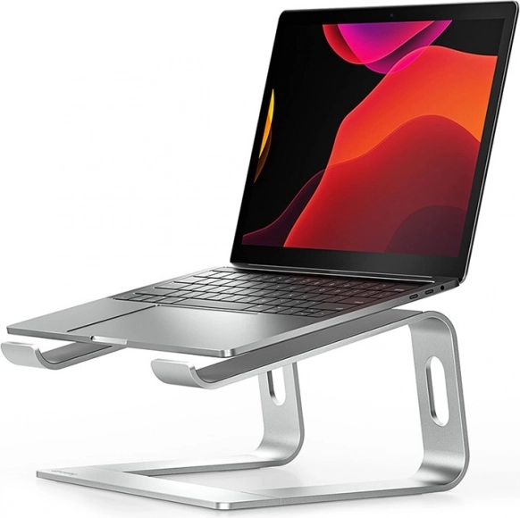 Srebrny stojak na laptop AluBench