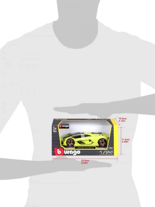 Bburago 1:24 Lamborghini Terzo Millenio Zielony