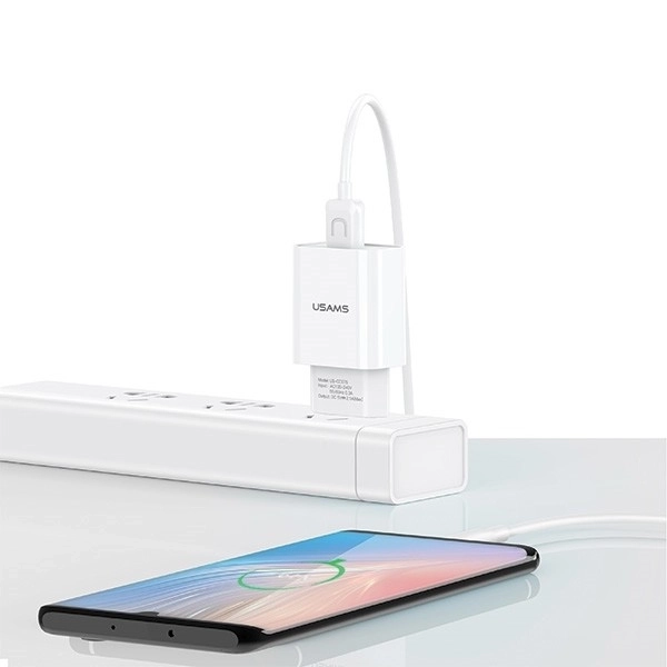 Ładowarka sieciowa USB z kablem USB-C 2,1A