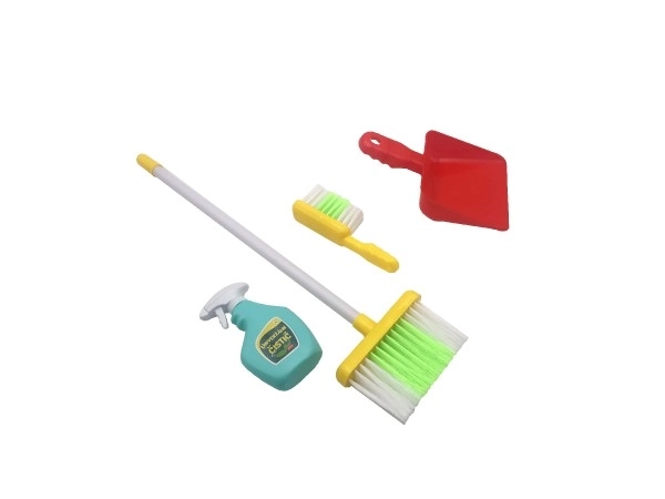 Zestaw do sprzątania / sprzątaczka z akcesoriami plastik 5 sztuk na kartce 21,5x57,5x5cm
