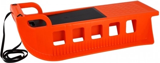 Plastowe sanki Kamzik z paskiem 85 × 41 cm – Pomarańczowe