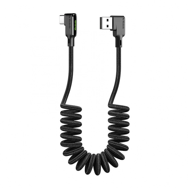 Kabel USB na USB-C, Mcdodo CA-7310, kątowy, 1,8 m (czarny)