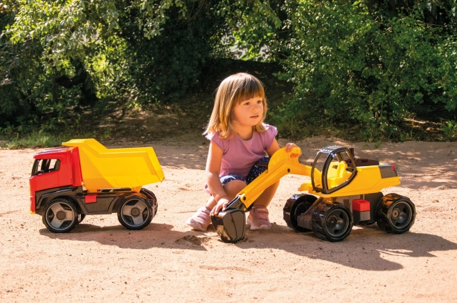 Koparka Lena Giga Trucks żółto-czarna