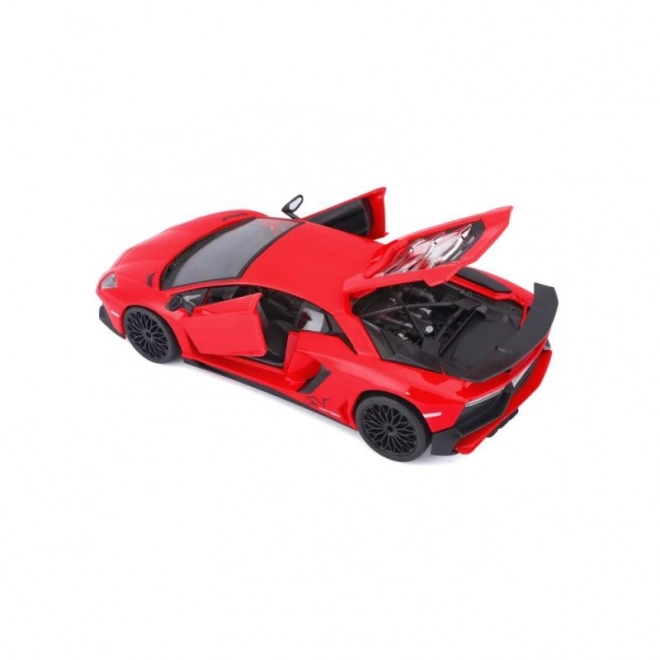 Metalowy model Bburago Lamborghini Aventador czerwony 1:24