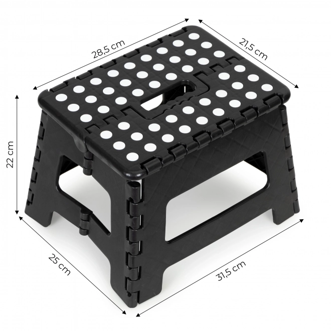 Składane krzesełko, 1-stopniowe krzesełko plastikowe, 22 cm