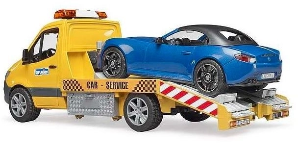Bruder Holownik MB Sprinter z samochodem sportowym