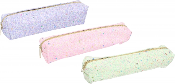 Błyszczące etui piórnik 20 × 4,5 × 4,5 cm