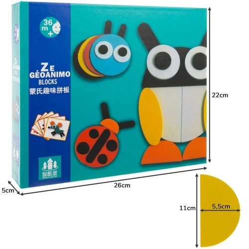 Drewniane puzzle Kruzzel 22426