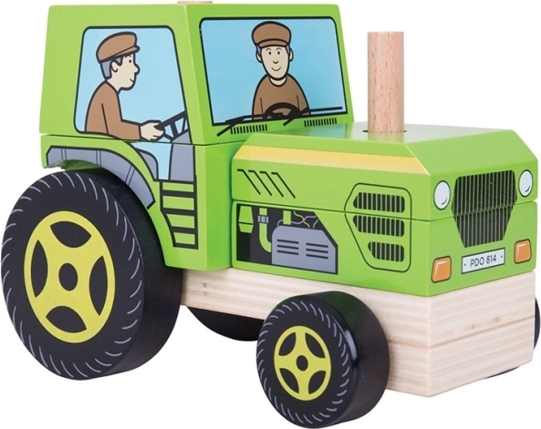 Drewniany traktor do nakładania BIGJIGS
