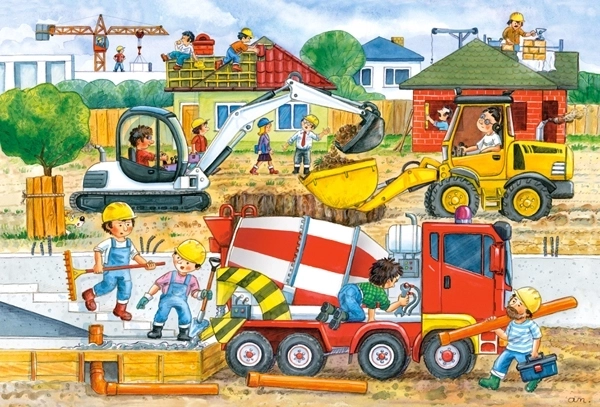 Puzzle Maxi Plac budowy 40 elementów