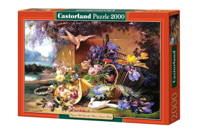 Puzzle 2000 elementów Elegancka martwa natura z kwiatami Eugene Bidau