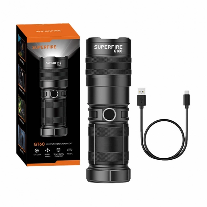 latarka Superfire GT60 2600 lm z USB-C