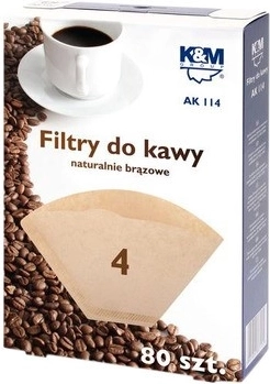 Papierowe filtry do kawy rozmiar 4, 80 szt.